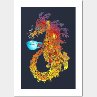 Sea Horse (Tea Horse) Sunset Posters and Art